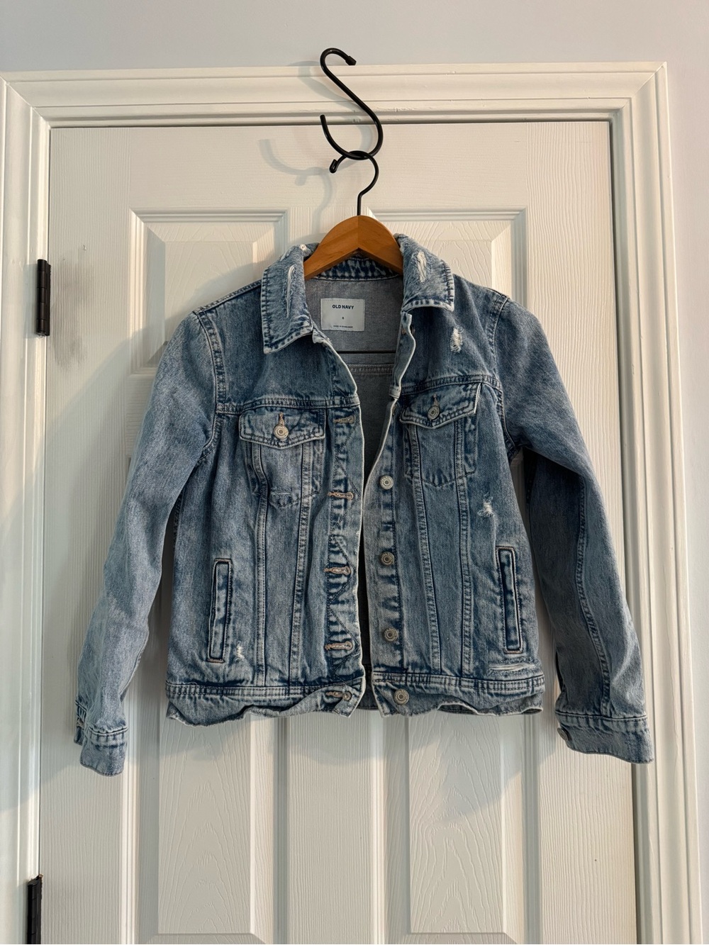 Old Navy Light Wash Denim Jacket for Women - Light Blue